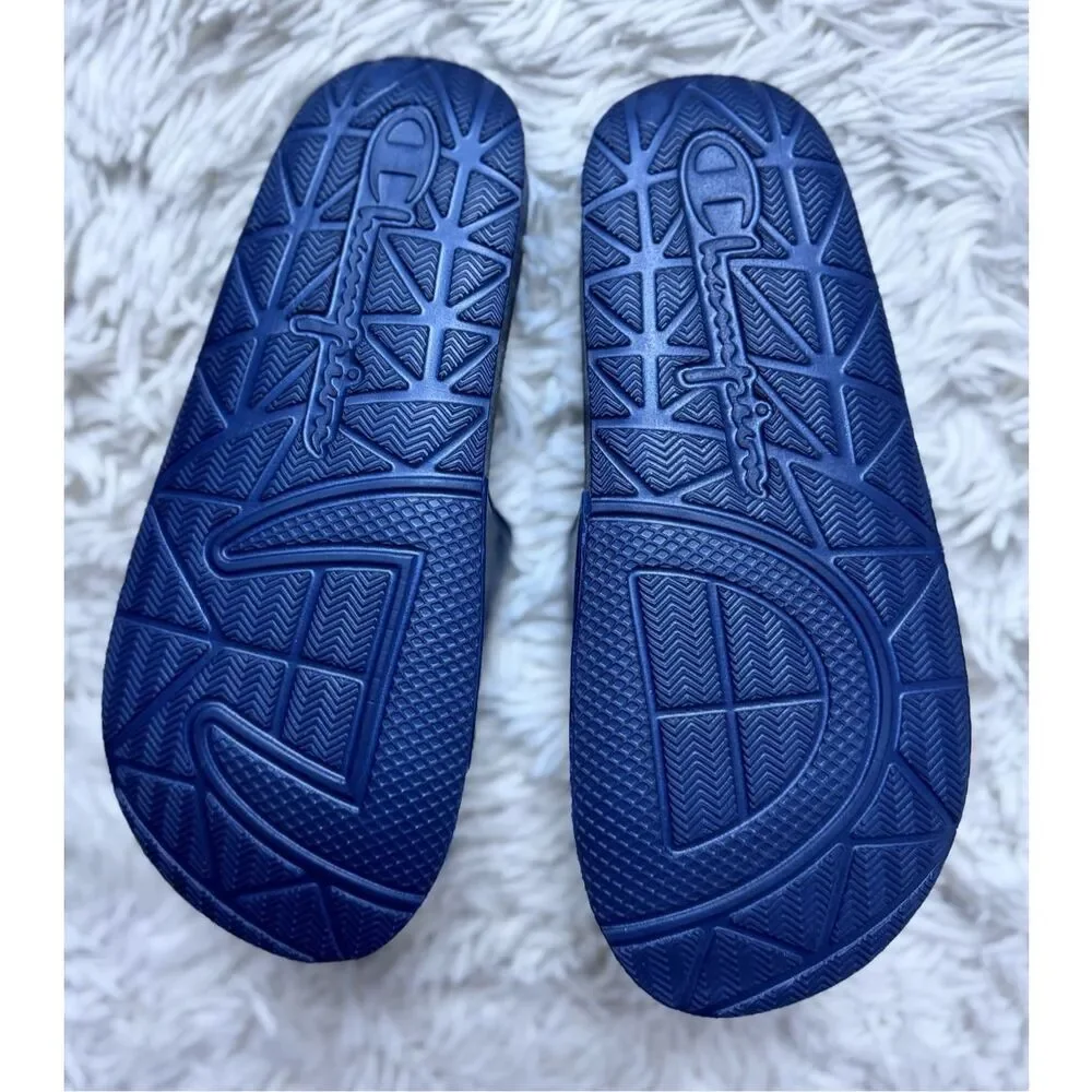 BNWOT Blue Champion Slides Size 2 Boys